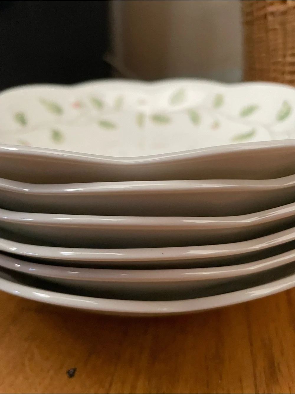 6 Lennox Butterfly & Leaf Soup Dish